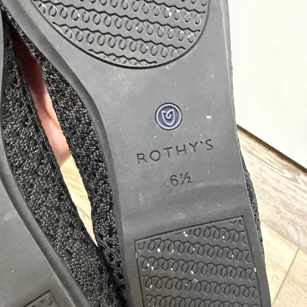 Rothy's The Flat - Black Solid
